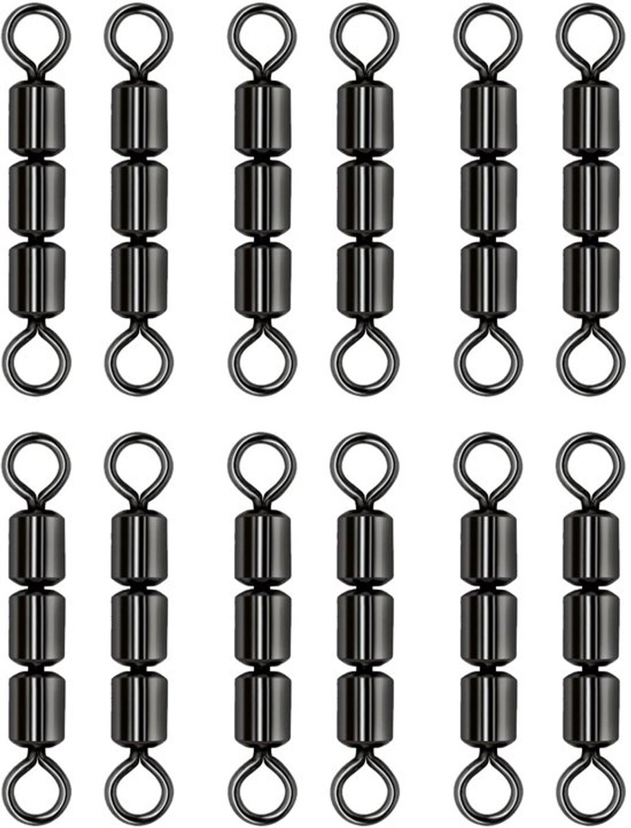 Wartels 12 x Set - Hogesnelheidswartels - Drievoudige Wartels - Viswartels - Forelwartels - Corrosiebestendig oppervlak - Visclips