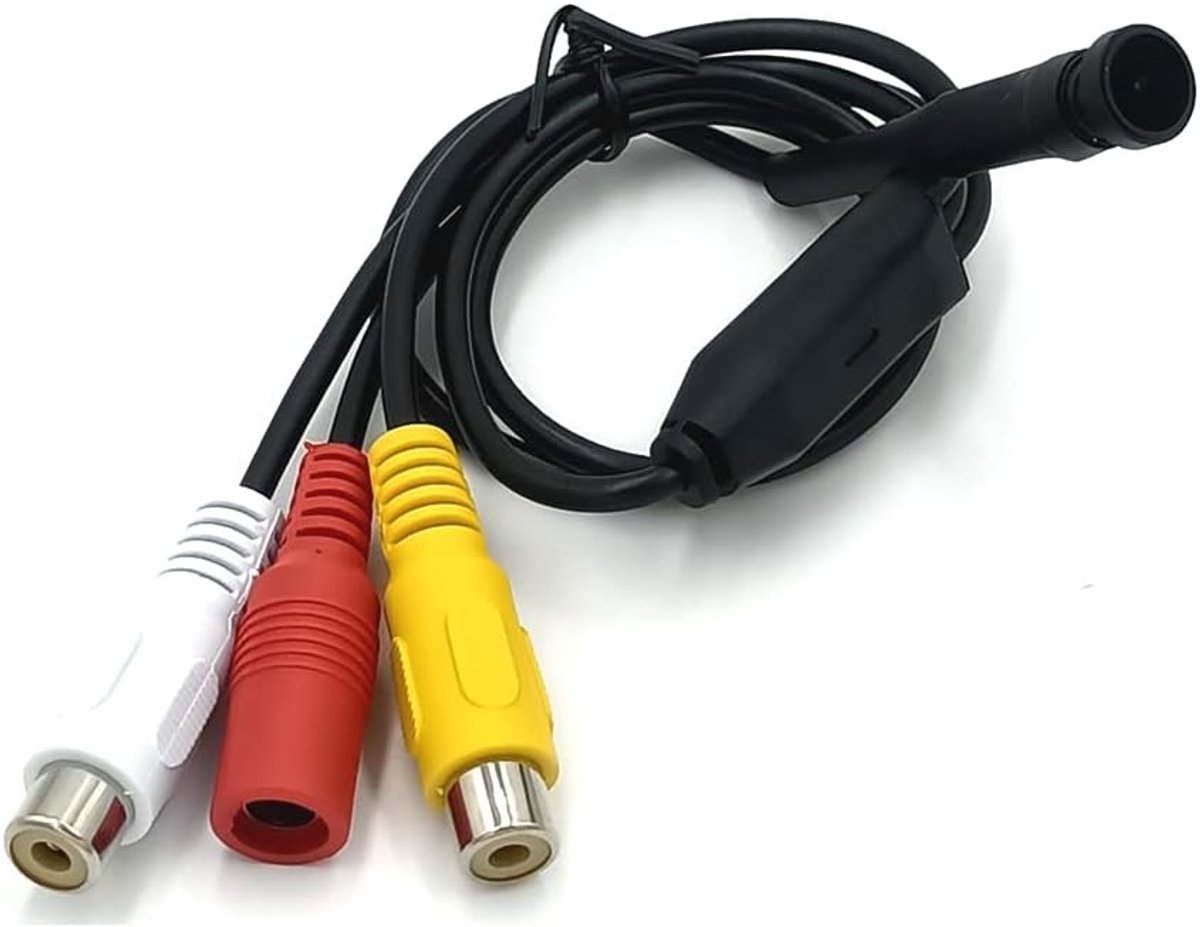 Spycamera - Zwart - 2,8 mm Lens - Mini Analoge HD Beveiligingscamera met Microfoon - Voor Bewaking
