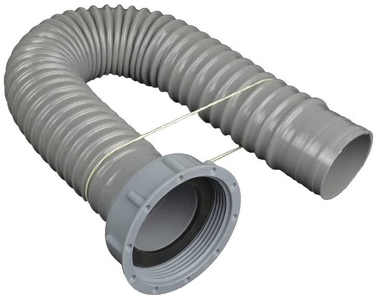 Afvalpijp Flexibel - Waterpijp Connector - 58mm Buitendiameter - PP/PVC Materiaal - Eenvoudige Installatie - 40/60/80/100/120cm Lengte - Afvoerslang