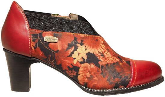 Laura Vita rode pumps met bloemenprint Elcodieo 42