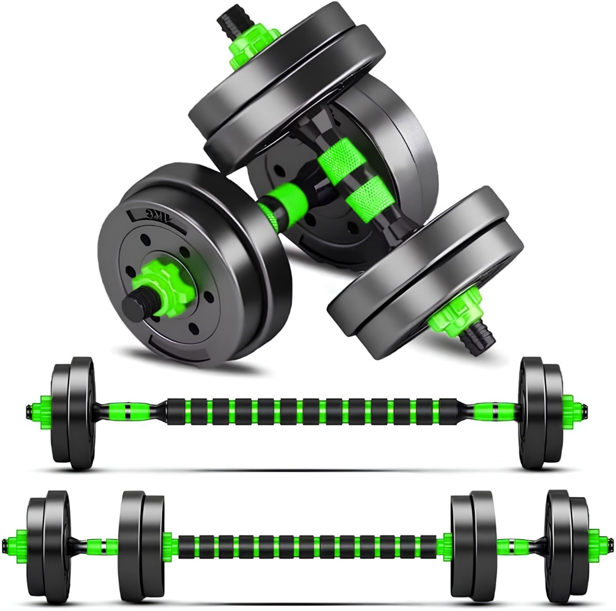 Lìon® Dumbells - Verstelbare Dumbells - Gewichten - Zwart - 43cm x 23cm x 16cm