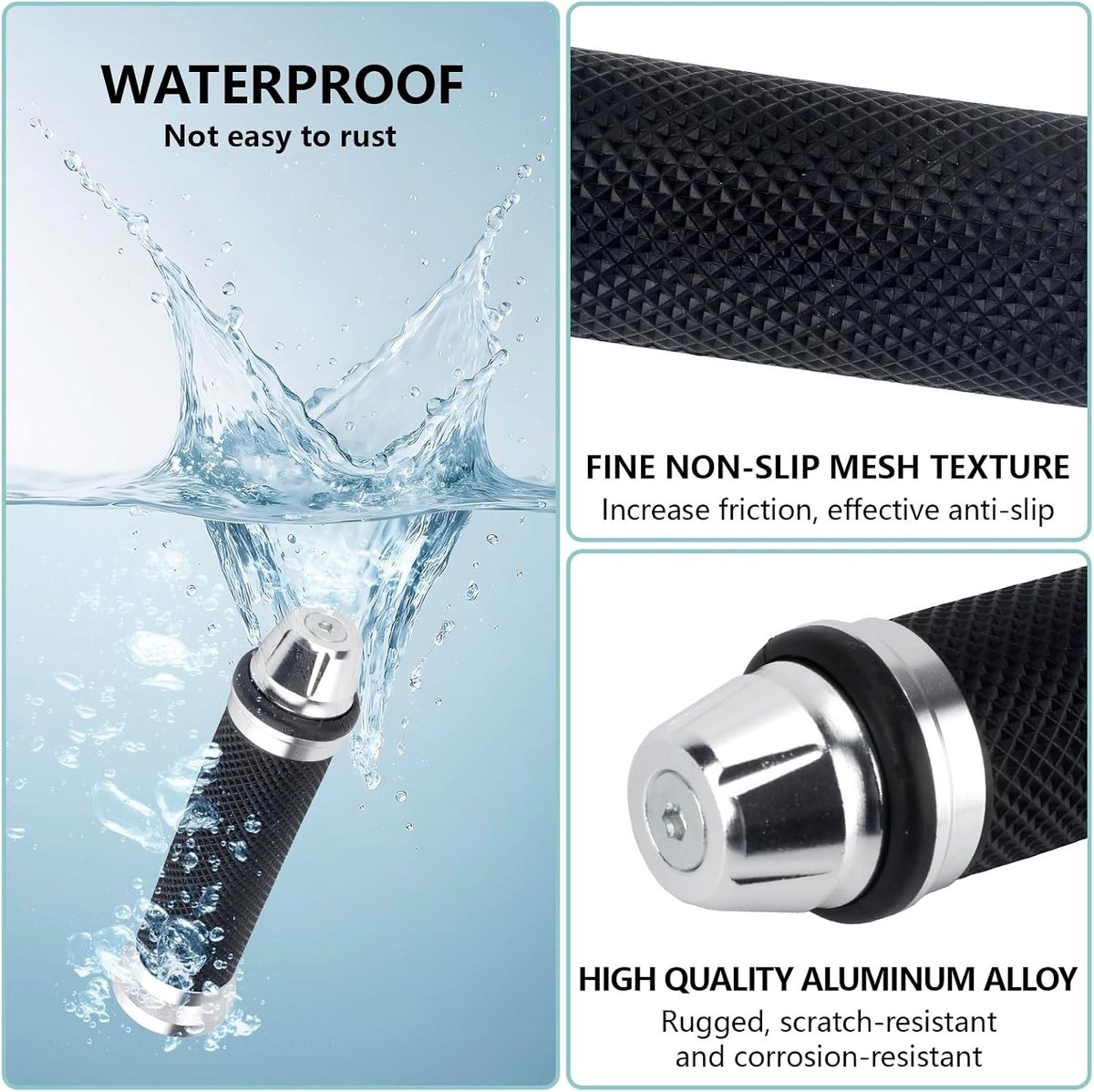 Comfortabele Anti-slip Handgrepen voor Motorfietsen en Dirt Bikes - Universele 22mm/24mm Rubber Grip voor Optimale Controle en Veiligheid