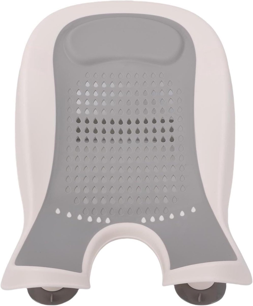 Babybadje Ondersteuning - Baby wastafel - Veilig badderen - Sterke zuignappen - 52 x 30 x 15 cm - Wit