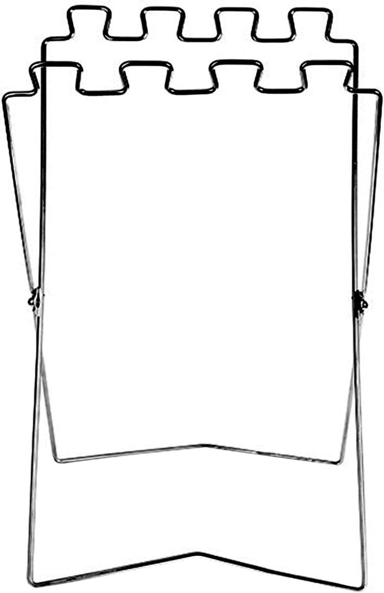 Vuilniszakstandaard - Afvalhouder Opvouwbaar - Afvalbeheer Buiten - Zwaar Robuust Frame - 56 x 32 cm - Zwart