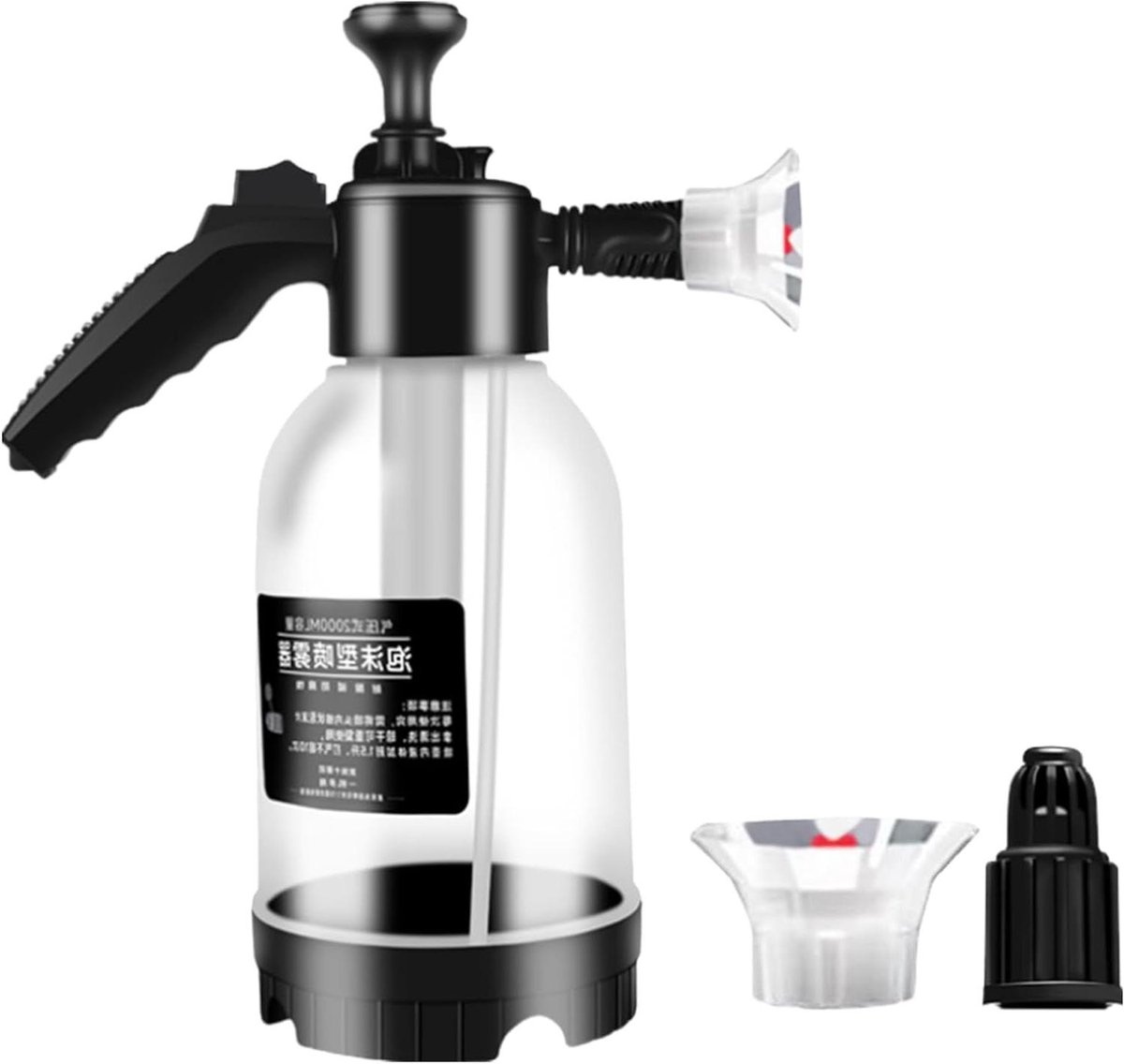 Schuimkanon - Schuimspuitfles - Auto Wassen - Verstelbaar Mondstuk - 2 Liter - Transparant