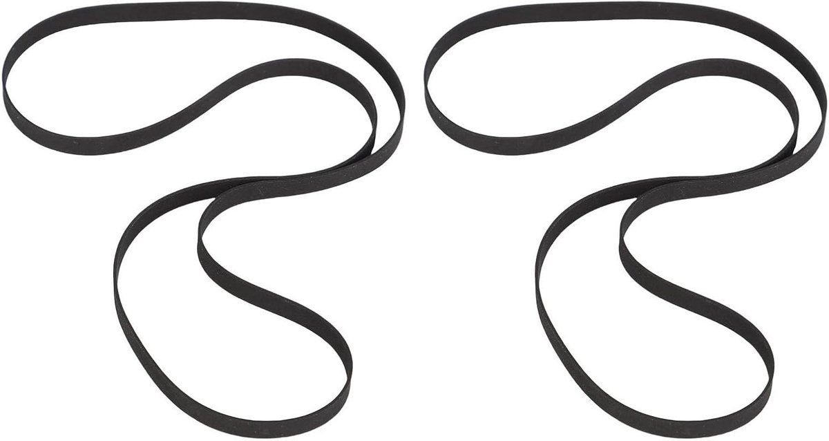 Draaitafelriemen Vervanging - Platenspelerriem Fonograafriem - Muziek Luisteren - Hoge Elasticiteit Duurzaam Rubber - 145x5x0.6mm - Zwart