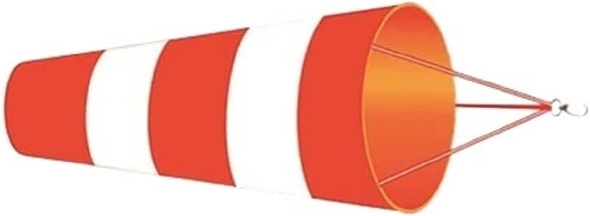 Windzak Decoratie - Windvaan Windmeter - Windrichting Meten - Reflecterend Ripstop - 60/80/100cm - Veelkleurig