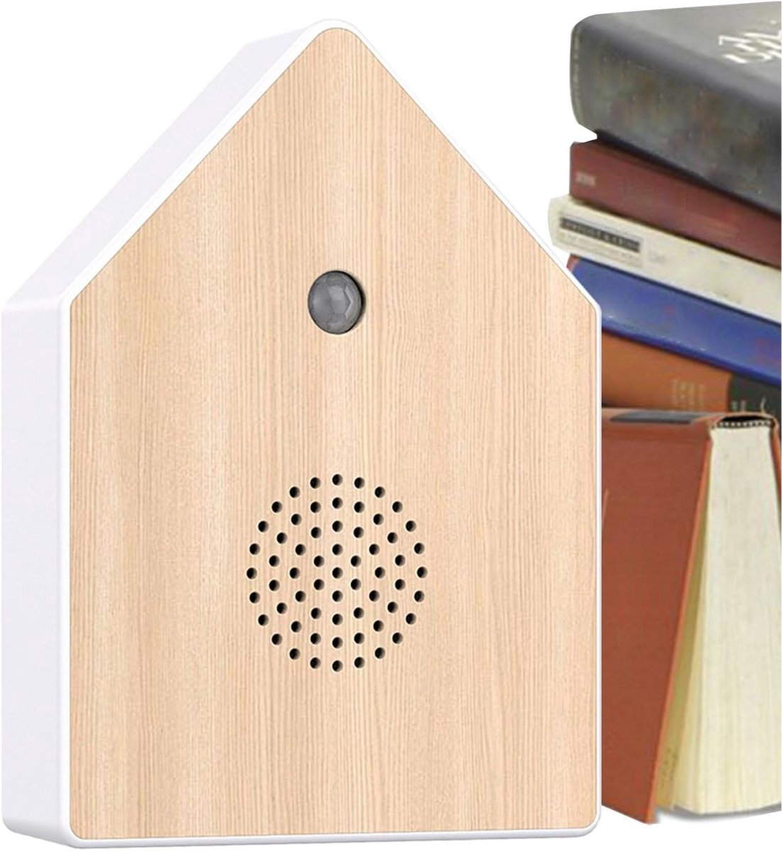 Geluidsbox Vogelzang - Natuurgeluid Apparaat - Ontspanning Bevorderen - Bewegingsdetectie - 112 x 156 x 39 cm - Wit
