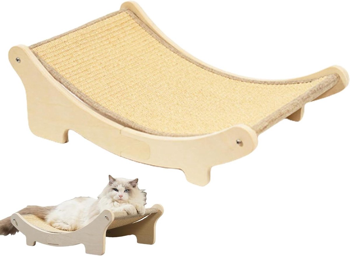 Kattenkrab Lounge - Krabplank Kat - Meubels Beschermen - Natuurlijke Materialen - 50x33x17 cm - Niet gespecificeerd