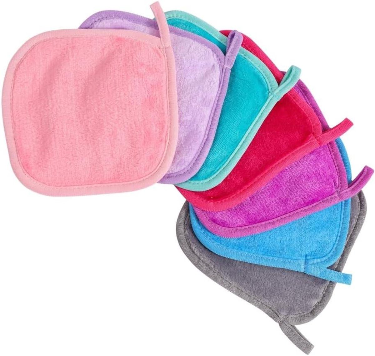 Flanellen Wasdoekjes - Make-up Doekjes - Gezichtsreiniging - Sneldrogend Materiaal - 16x16 cm - Wit