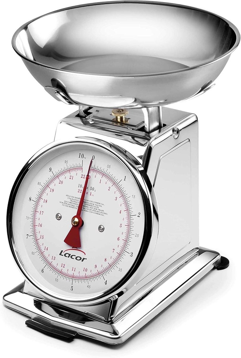 Analoge keukenweegschaal - Mechanisch - Tot 10 kg - Met Kalibratiefunctie - Voor Precisie in de Keuken