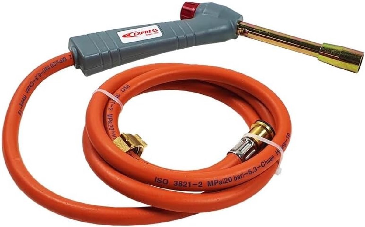 Professionele Klembrander - Zwart - 4,3 kW - Ergonomische Butaanfakkel - Voor Loodgieters