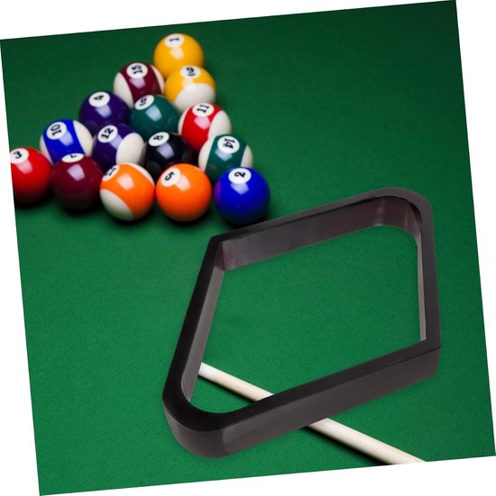 Biljartruit - Ballenrek Pooltafel - Biljart Spel - Stabiel Houten Frame - 30x21x3 cm - Houtkleur — afbeelding 4