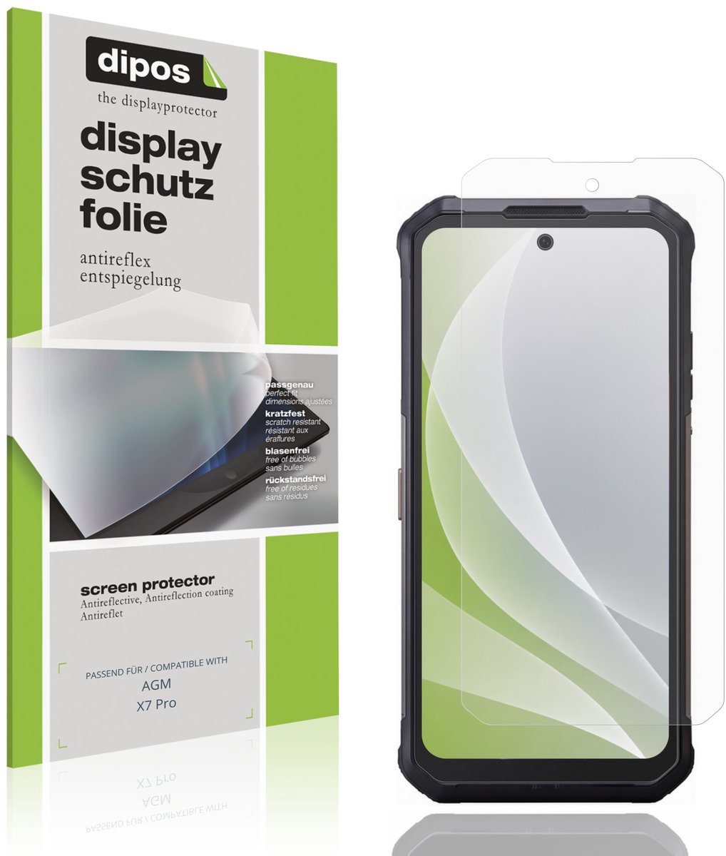 dipos – 4x Matte Beschermfolie geschikt voor AGM X7 Pro | Krasbestendige & antireflecterende Screenprotector Ultra-Thin