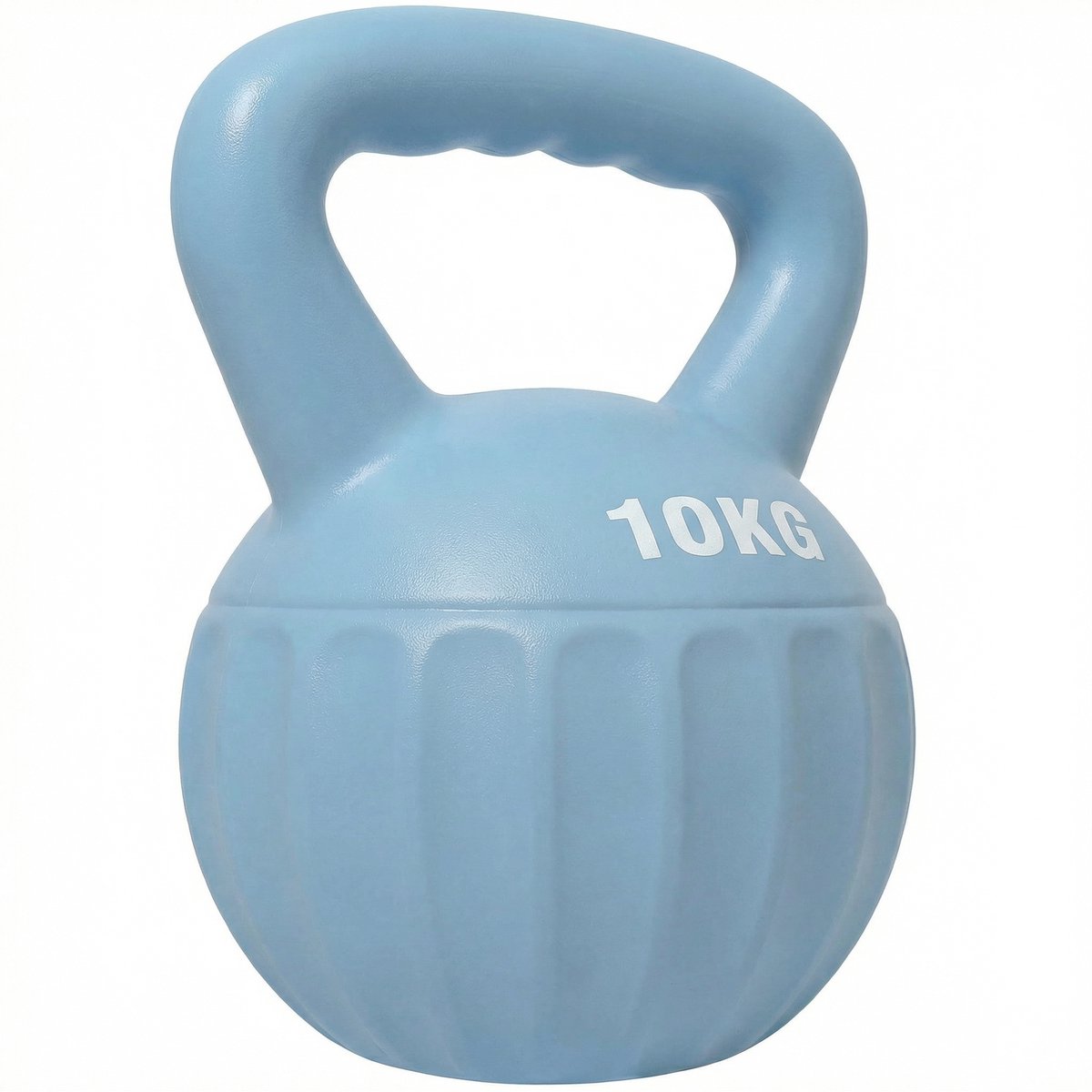 Kettlebell - halter van 6 kg gevuld met zand - voor beginners - krachttraining thuis - 21 x 21 x 27 cm - blauw