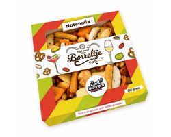 Borrelpakket “Tijd voor een Borreltje” borrelmix (120 gram)