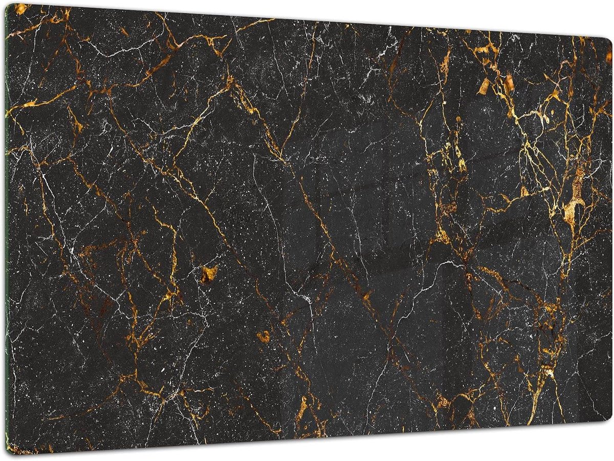 Keukenbord Gehard Glas - Snijplank Kookplaat Cover - Keukenwerkblad Beschermen - Slag- en Krasbestendig - 80 x 52 cm
