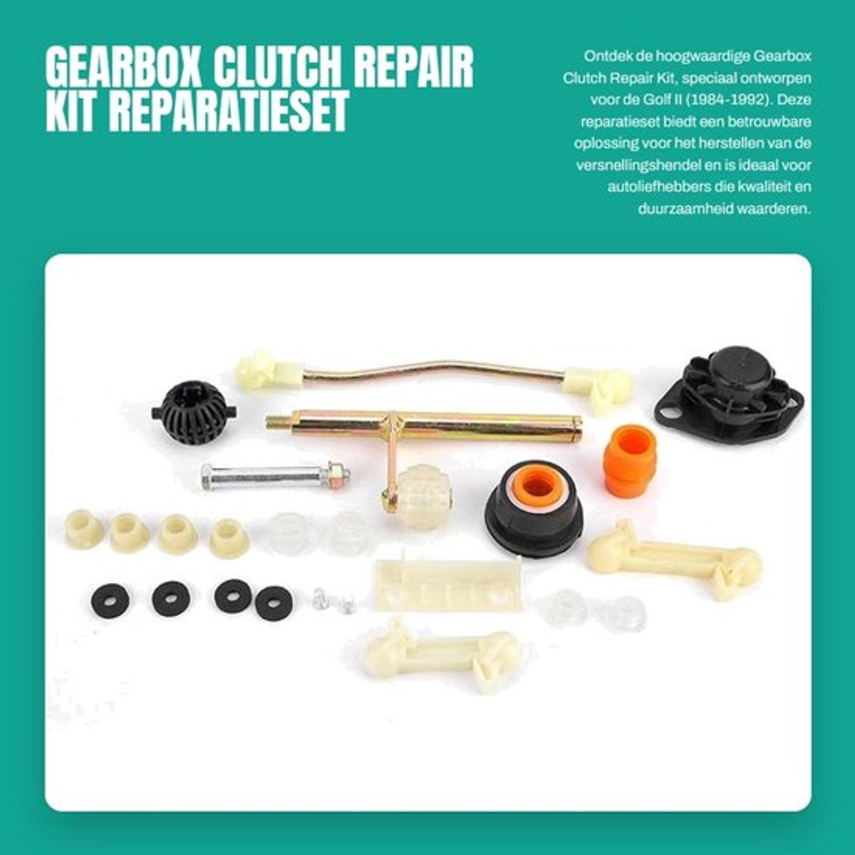 Koppeling Schakelstang Reparatieset - Geschikt voor Golf II 1984-1992 - Hoogwaardige ABS/Metaal - Corrosiebestendig - Snelle Levering - 30-Dagen Retourbeleid - Koppelingsset