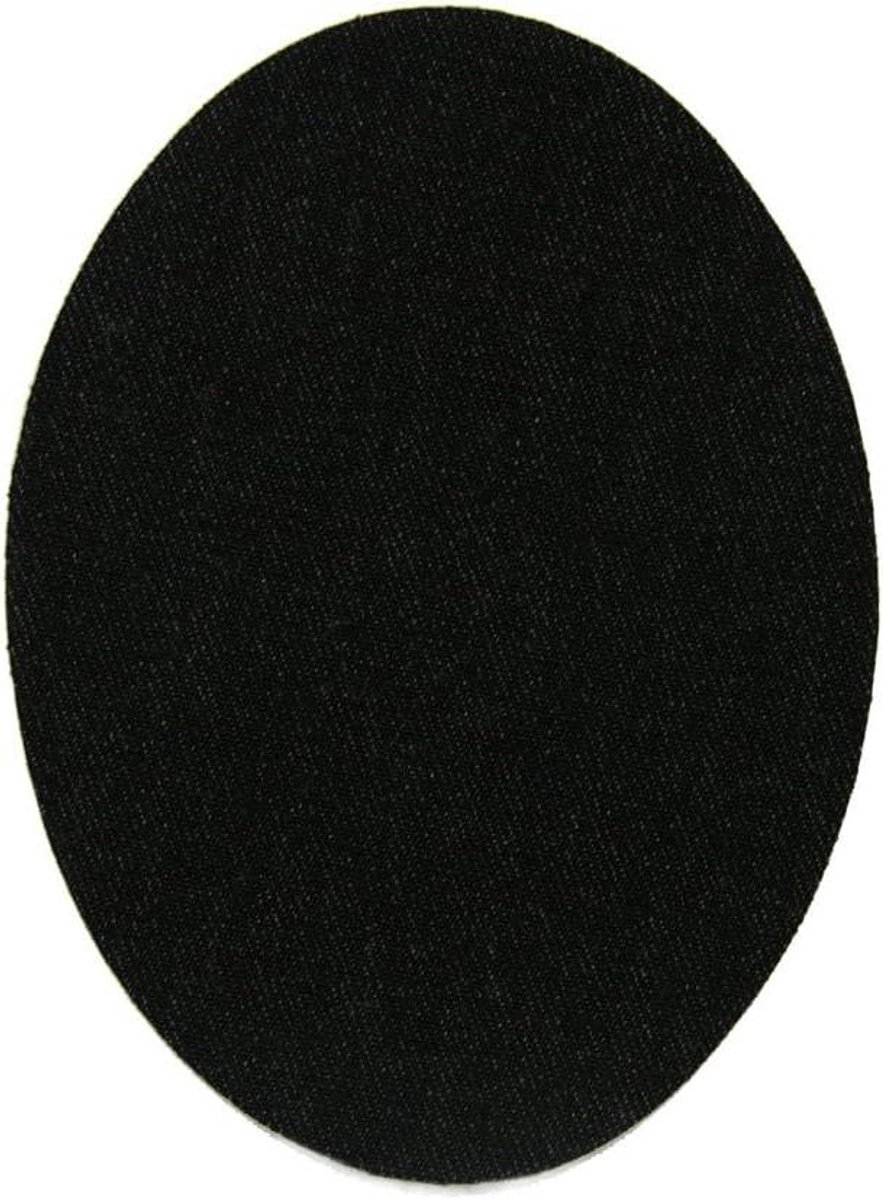 Opstrijkbare Kniestukken - Stof patches - Kleding repareren - Zonder naaien - 6 stuks - Donkerblauw