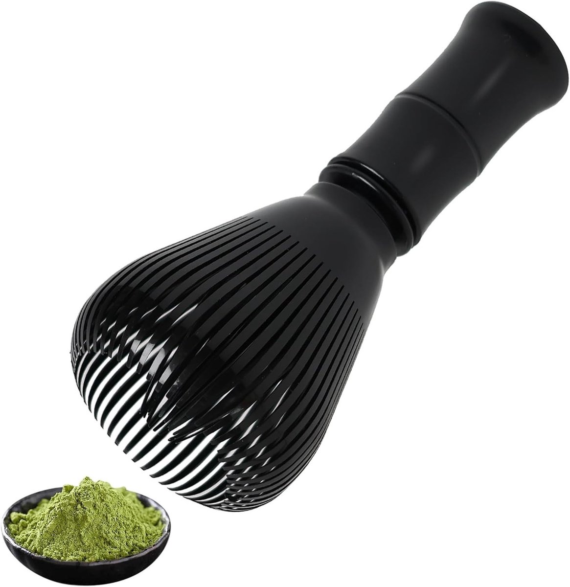 Matcha set - Zwart - Traditionele garde van hoogwaardig hars - Voor het bereiden van matcha thee en latte