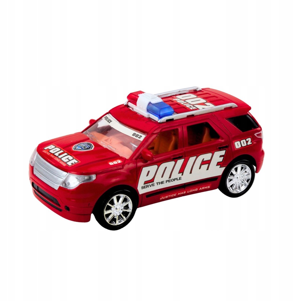Merkloos Politie Off-Road Voertuig Set met Trailer