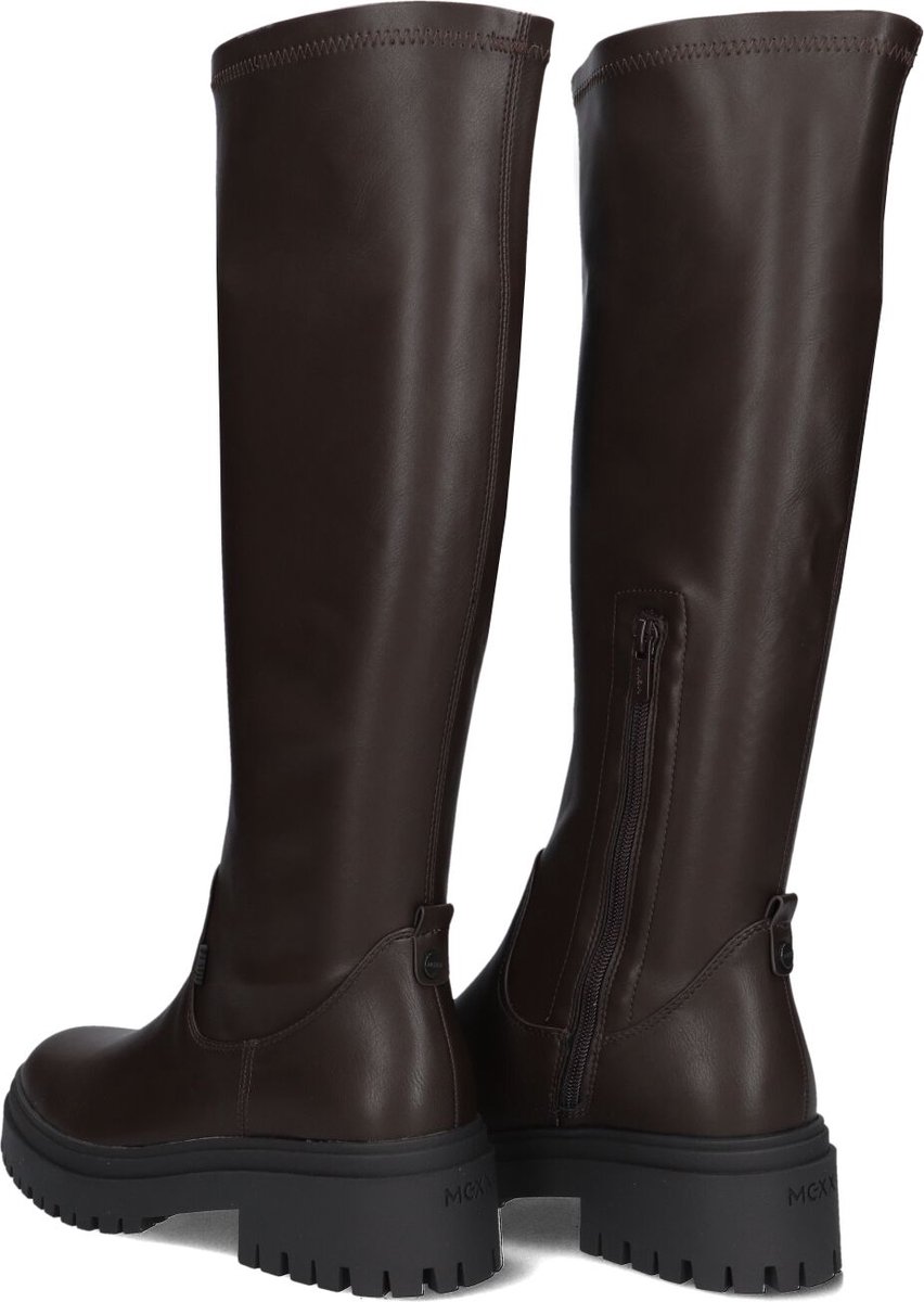 Mexx Phaedre Keto Laarzen - Leatherlook - Dames - Bruin - Maat 37