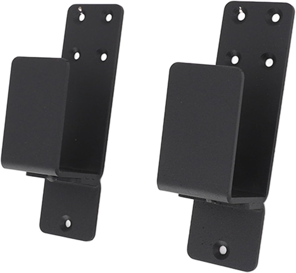 2 Stuks Deur Barricade Beugels van Koolstofstaal voor 2x4 Planken - Stevige U-Beugels voor Veiligheid en Stabiliteit