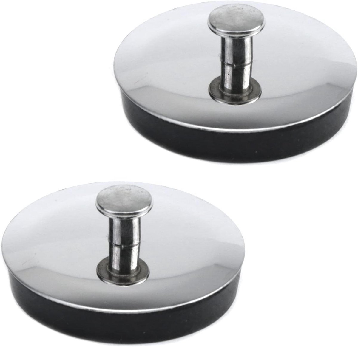 Spoelbak Stop - Afvoerplug Douche - Water Dicht Houden - Zacht Rubber - 5 cm - Zilver