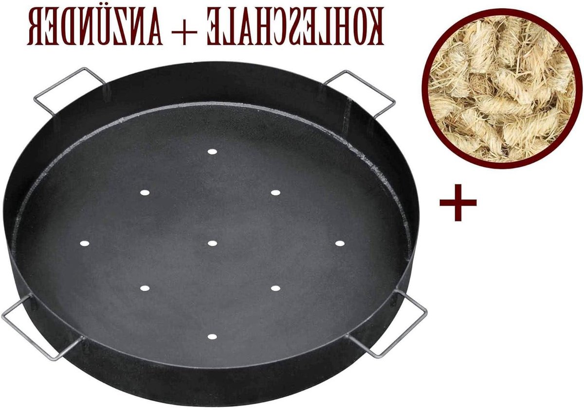 Vuur en grillplaats - Buitenhaard Grill - Gezellig Buiten Koken - Schanskorf Design - 92 cm Diameter - Roestkleurig