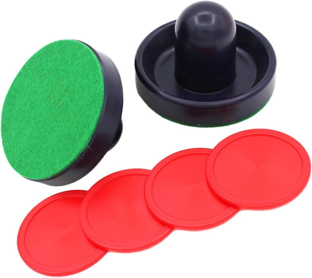Mini Airhockey Paddles - Pusher Set - Tafelspel - Duurzaam Kunststof - 96 mm - Donkerblauw