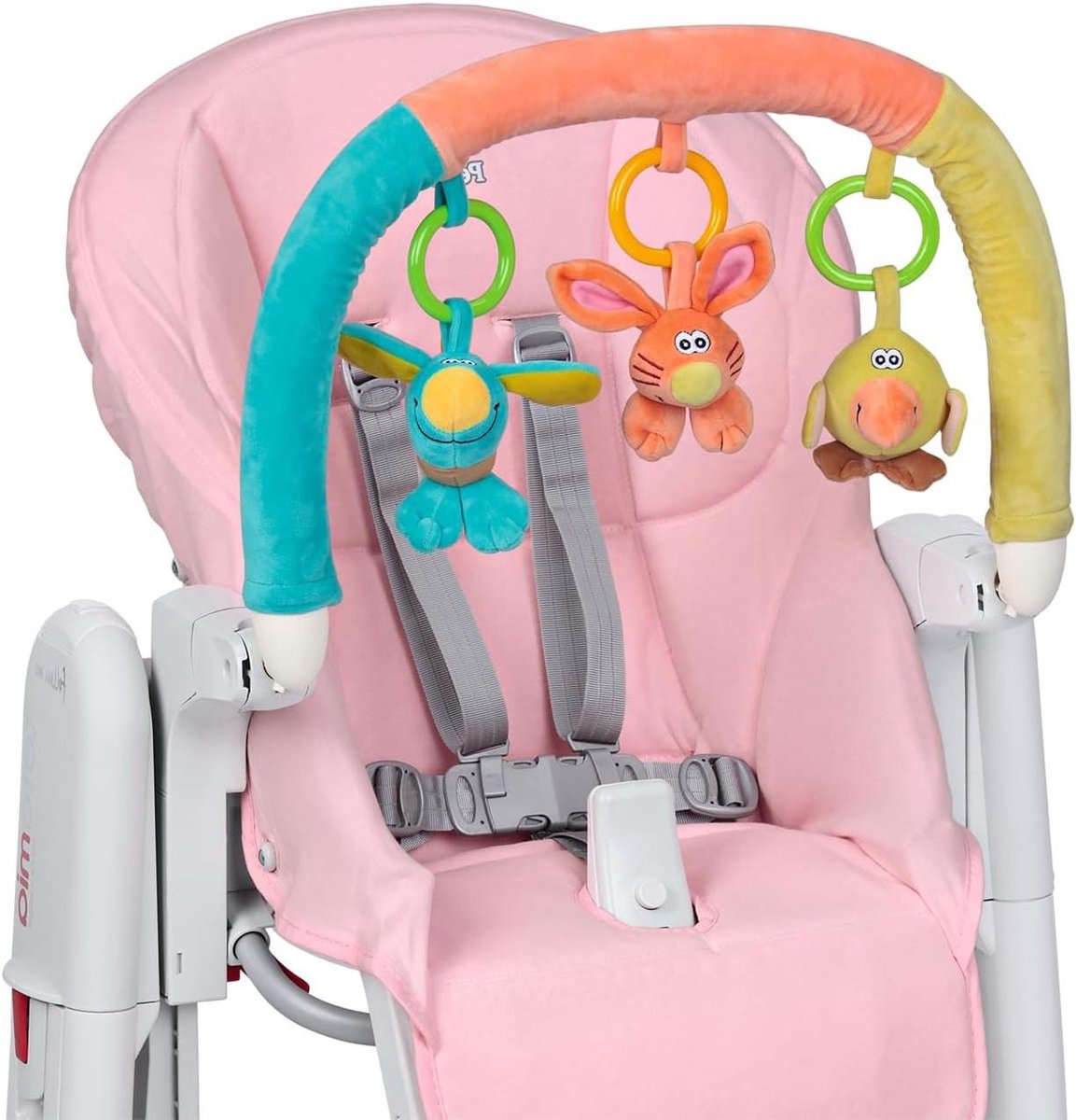Baby Comfort Set - Kinderstoel Accessoires - Comfortabel Eten - Zachte Zitting - 20 x 32 x 74 cm - Roze