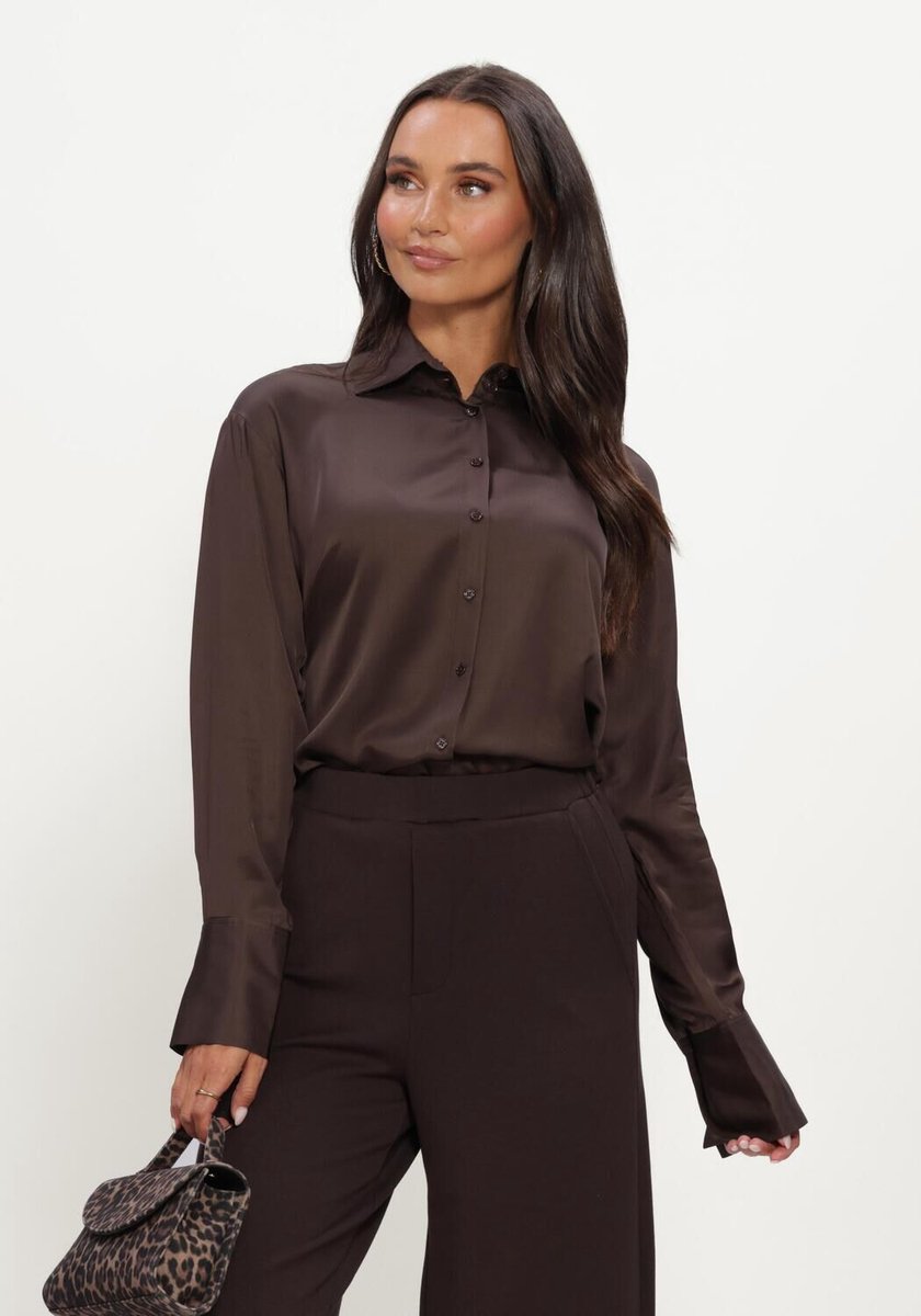 INWEAR Paulineiw Shirt Dames - Jurken - Bruin - Maat 42