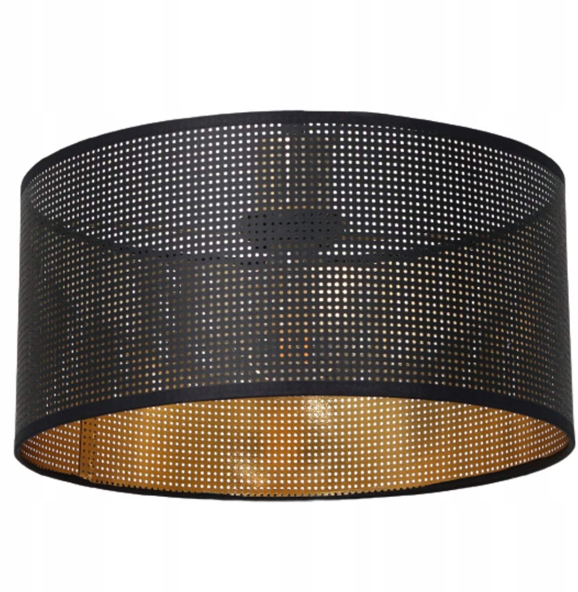 Ajour Lampenkap Cilinder Zwart 40cm - E27 Fitting