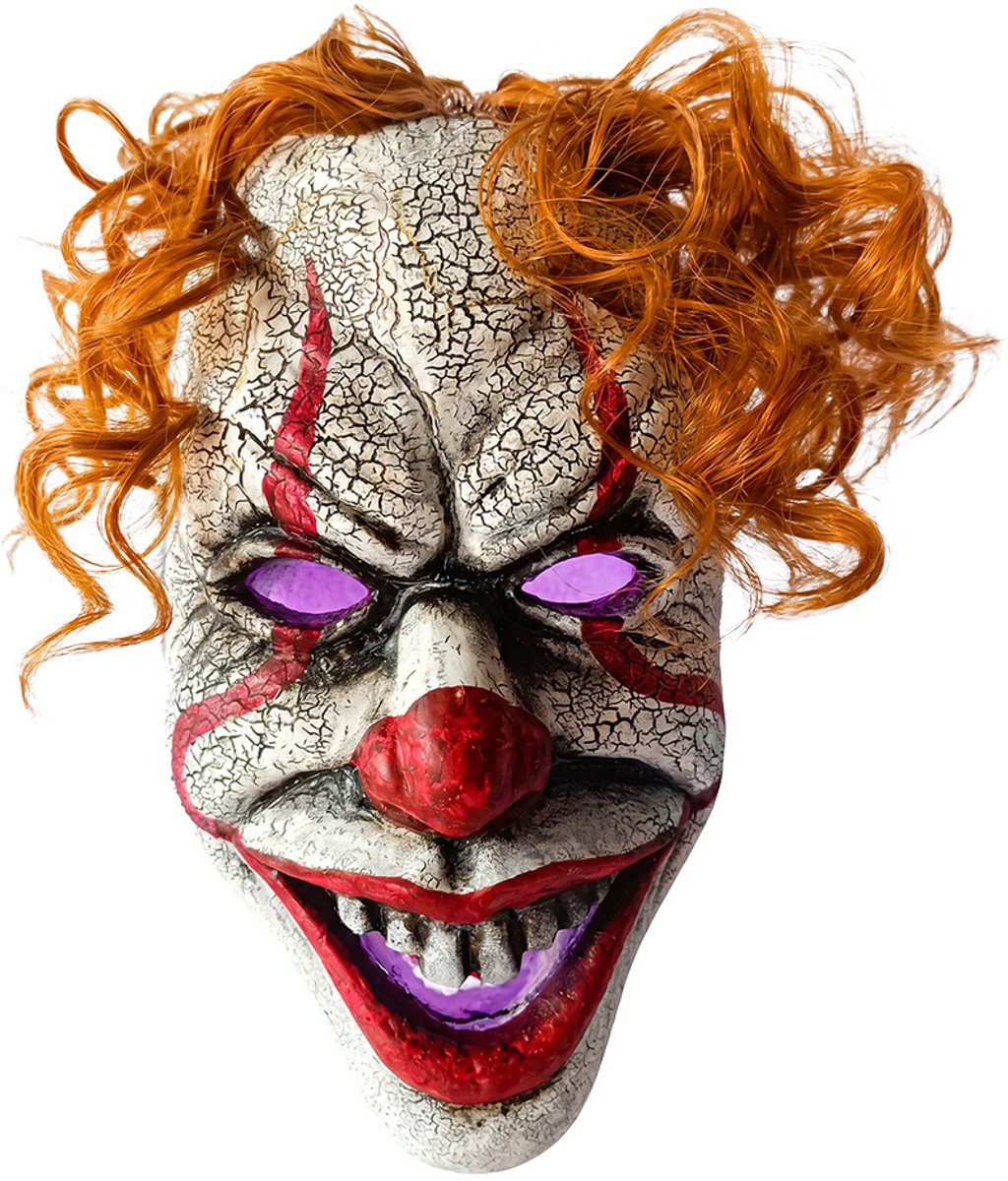 Clayre & Eef Halloween decoratie Clown Wit Kunststof Herfst decoratie