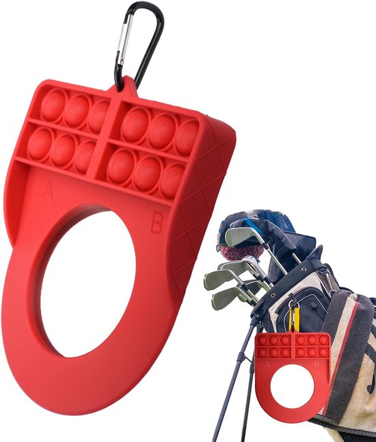 Golf Puttingbeker - Oefenbeker Golf - Golfvaardigheid Verbeteren - Geïntegreerde Sleutelhanger - 18 x 13.7 x 2.8 cm - Rood van GOLF — afbeelding 5