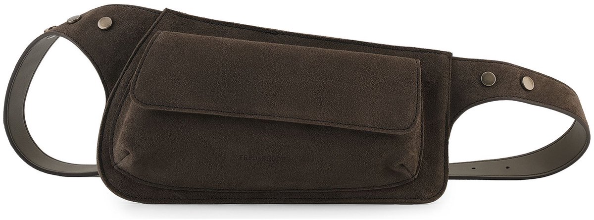 FREDsBRUDER Leren gordeltas Softly Collection Beltbag Wren Taupe