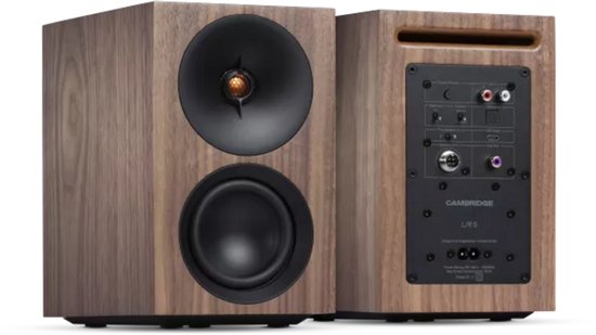 Cambridge Audio L/R S Actieve Boekenplankspeaker - Walnoot (Paar) — afbeelding 3
