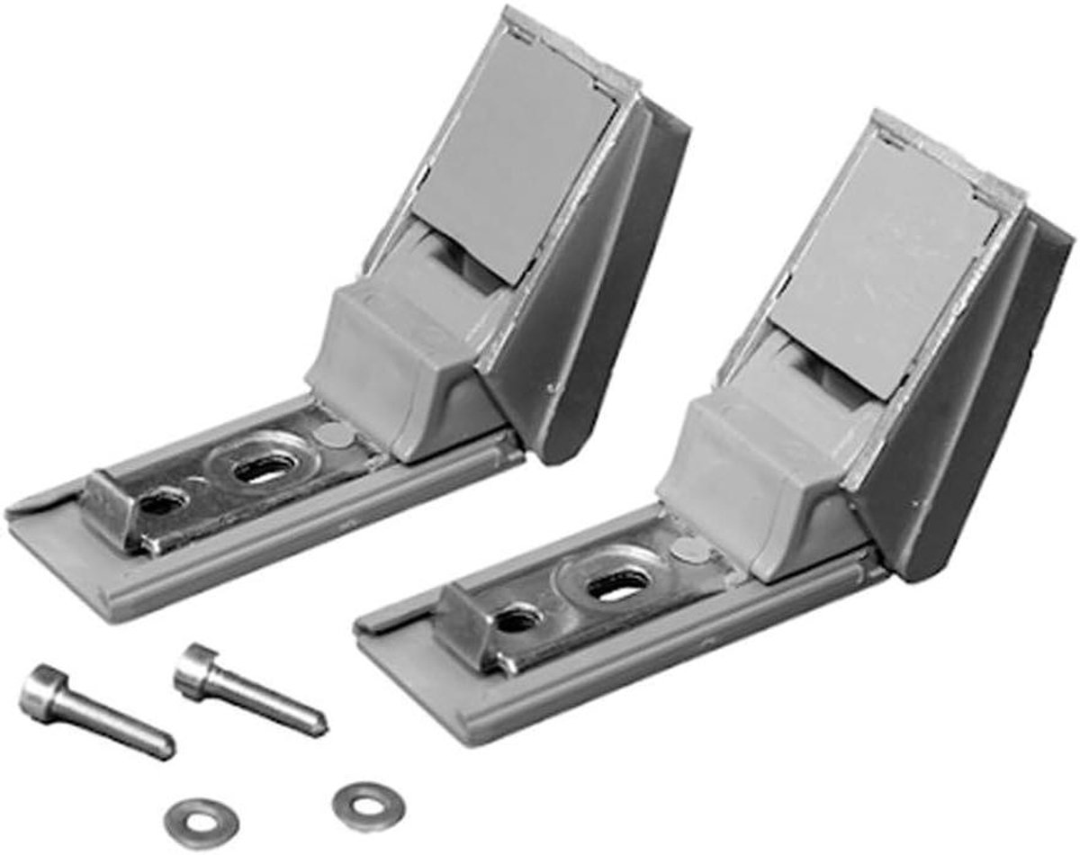 Koelkast Scharnieren - Deurklinken Koelkast - Koelkast Reparatie - Montage Breedte 30mm - Standaard Maat - Zilver