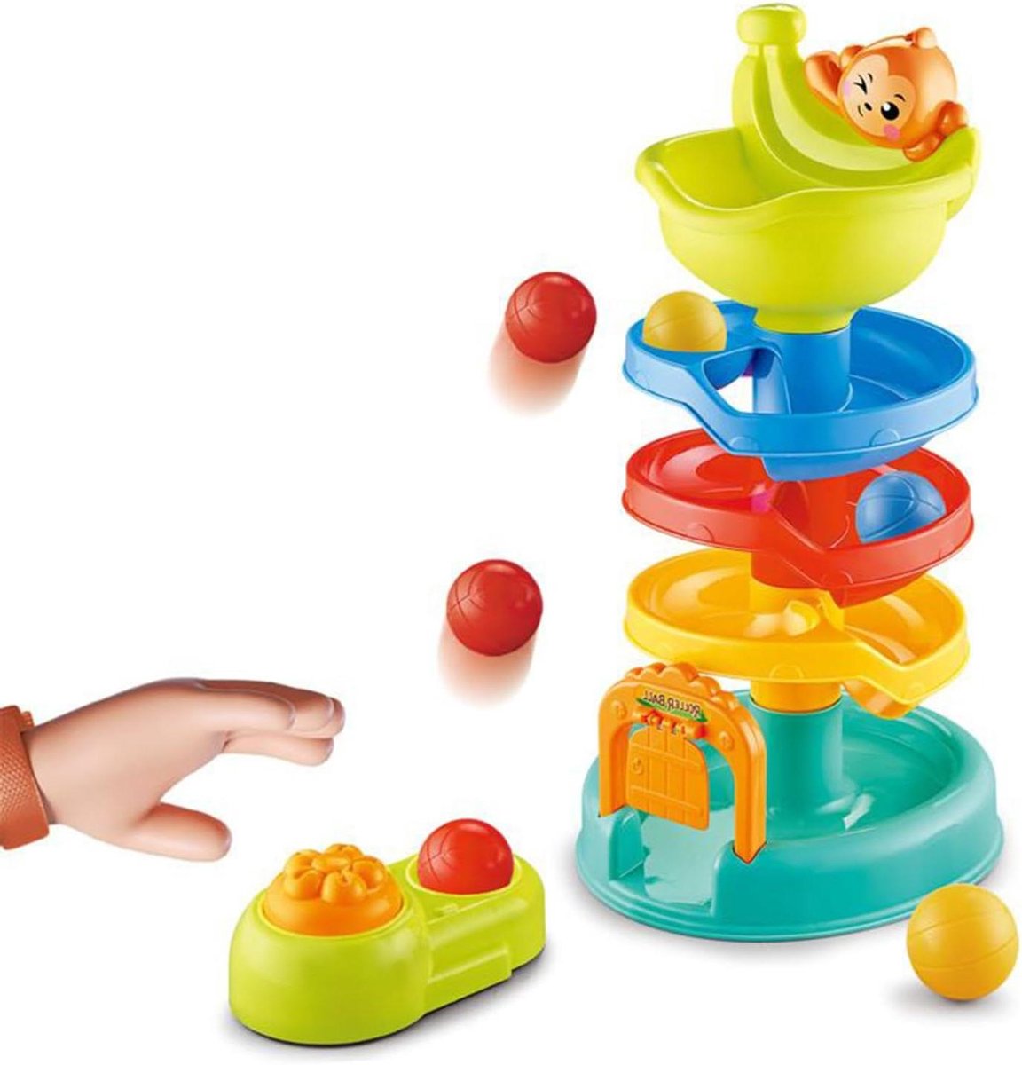 Balwerpspel Peuters - Ballentoren Baby - Motorische Ontwikkeling - Kleurverkenning - 264 x 108 x 246 cm - Multicolor