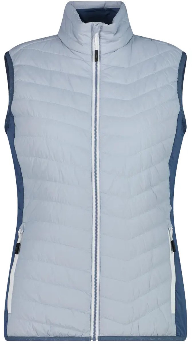 Lichte en ademende hybride mouwloze donsjas dames CMP Blauw