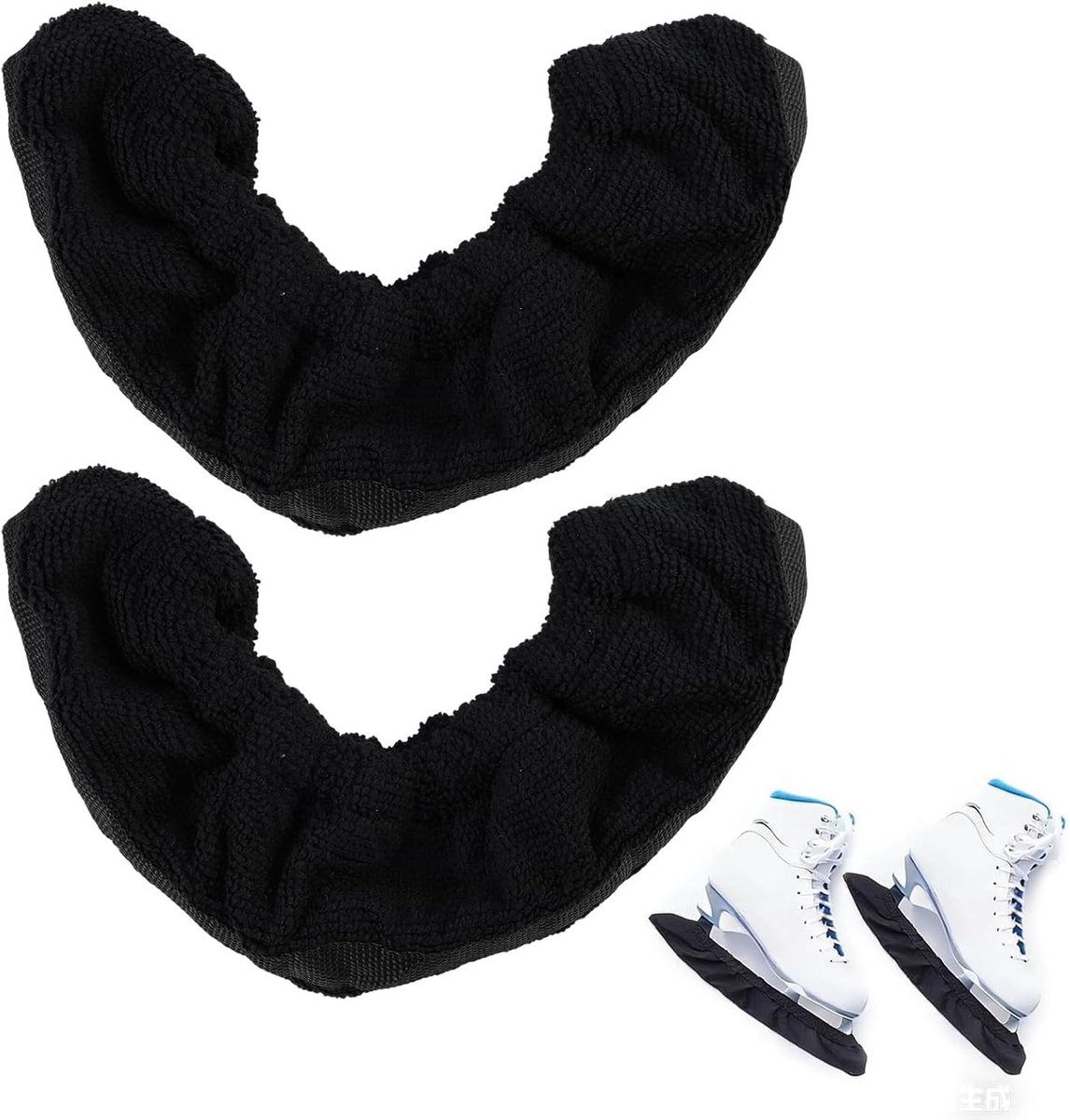 Elastic Skate Beschermers voor IJs- en Schaatsen, Hockey en Kunstschaatsen - Roze M Nylon Pads