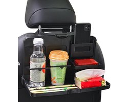 Achterbank Tafelorganizer - Reisdienblad Auto - Eten en Werken - Opvouwbaar Ontwerp - 340 x 200 mm - Zwart