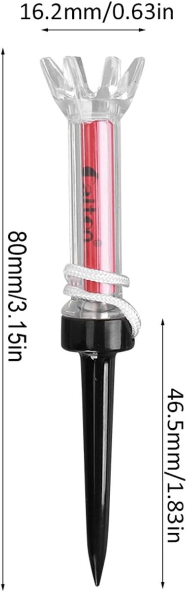Golf Tees - Oefenhulpmiddel Golf - Golfen Verbeteren - Magnetisch Ontwerp - 5 stuks - Meerkleurig van GOLF — afbeelding 2