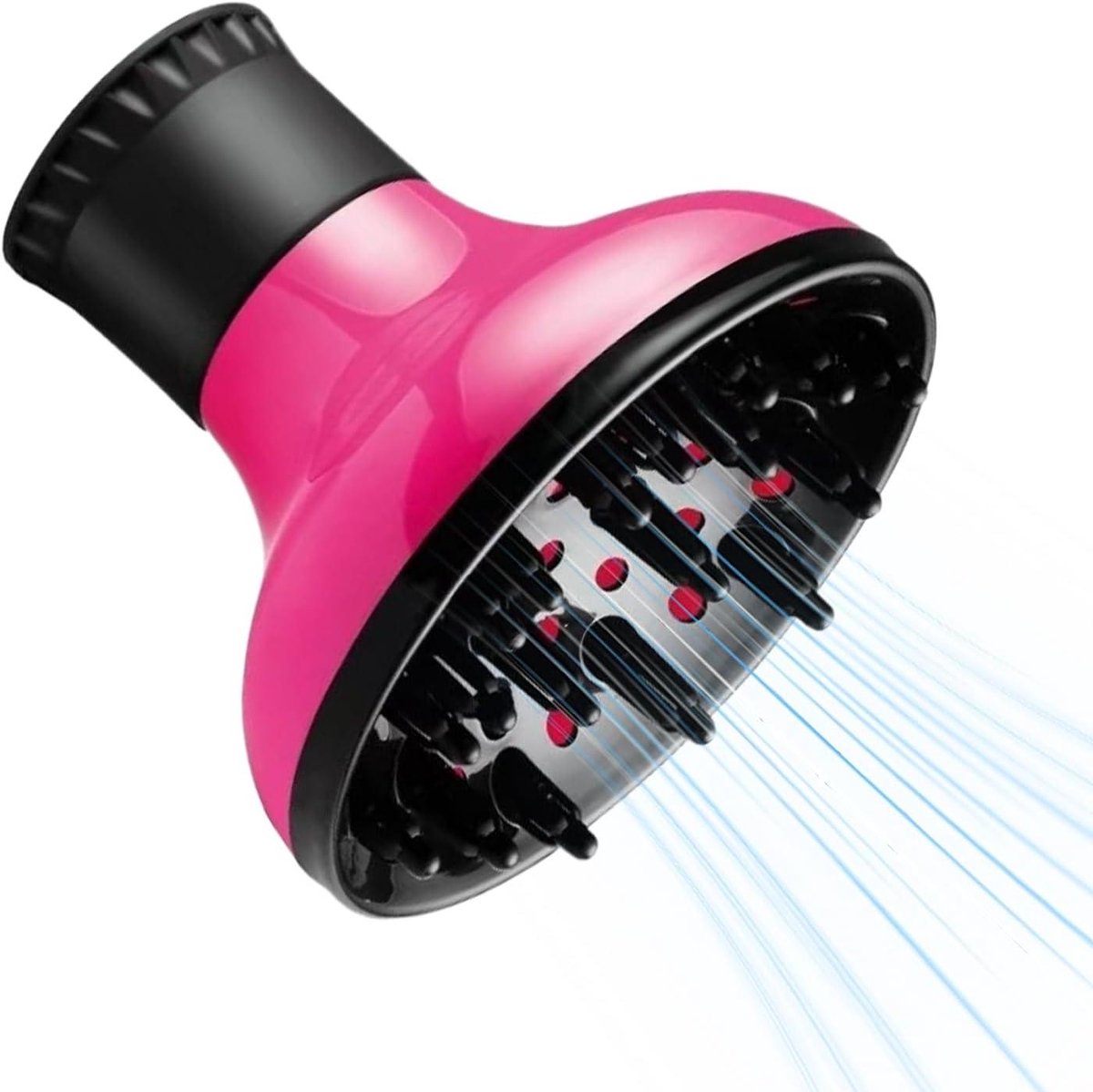 Diffusor Opzetstuk - Krullen Diffuser - Haar Stylen - Gelijkmatige Warmte - 15 cm - Zwart