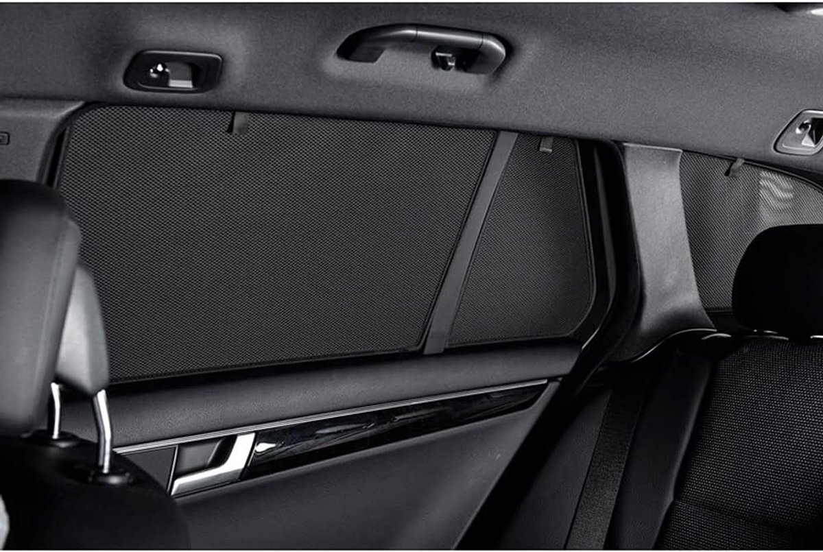 Zonnescherm auto kind - Zwart - 6-delige Set Pasklare Zonwering Achterruiten - Voor Seat Leon IV ST Sportstourer 2020-