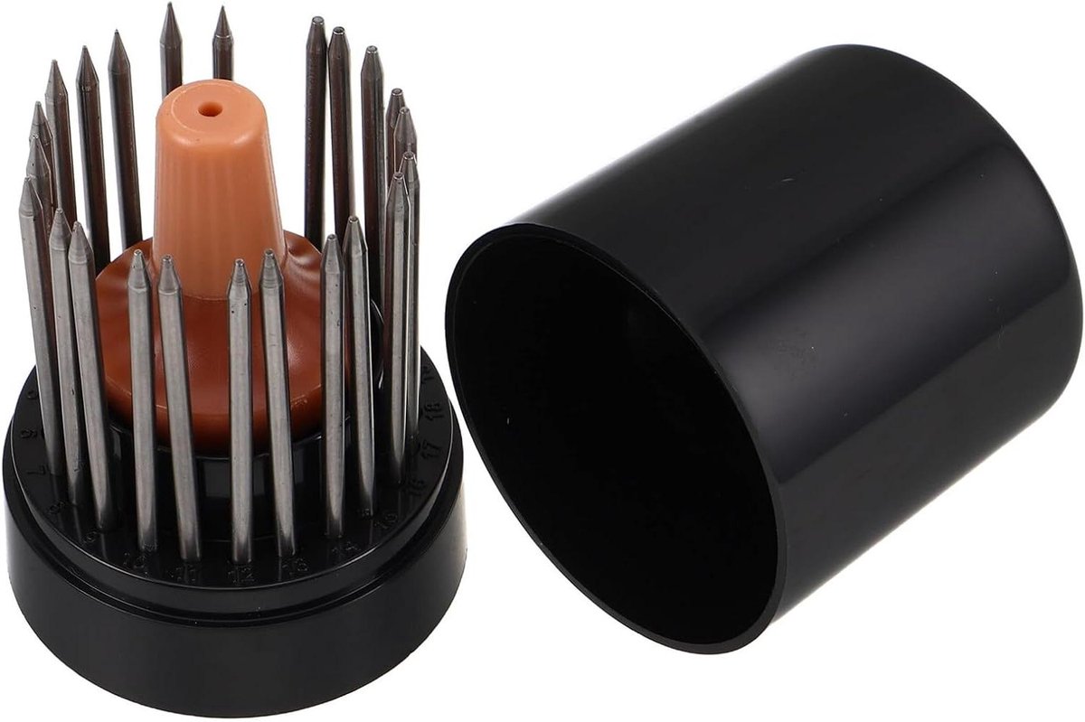 Metalen Graveerset Sieraden - Juweliersgereedschap Graveerpen - Sieraden Maken - Ergonomische Antislip Handgrepen - 45 x 33 x 33 cm