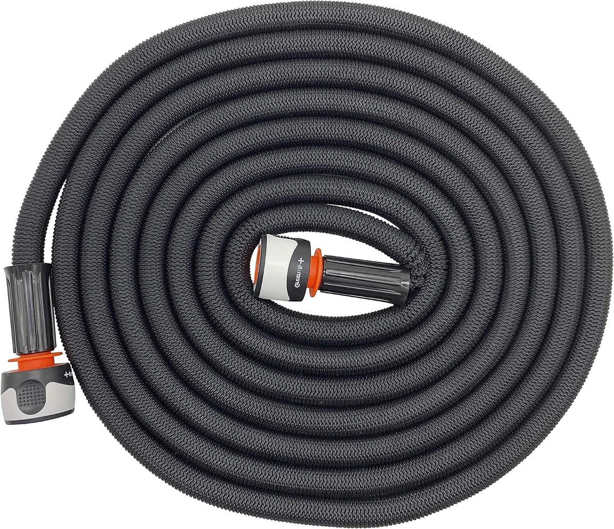 Flexibele Tuinslang - Waterslang - Tuin Irrigatie - Zelfoprollend - 45 Meter - Zwart