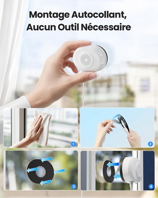 Pack 1 Binnen Bewakingscamera voor Raam - WiFi-beveiliging 2.4/5GHz - Kleuren Nachtzicht - AI-detectie van Personen/ Voertuigen — afbeelding 5
