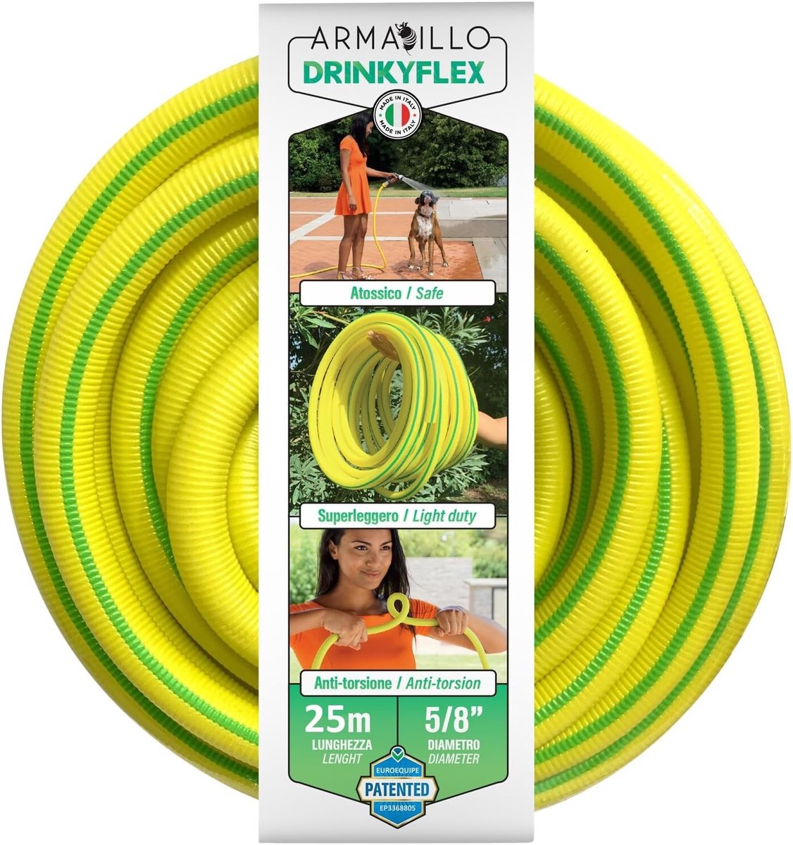 Tuinslang 30 meter - Transparant - 25 meter 5/8 inch - Flexibele en Vormvaste Tuinslang - Voor Tuinbewatering