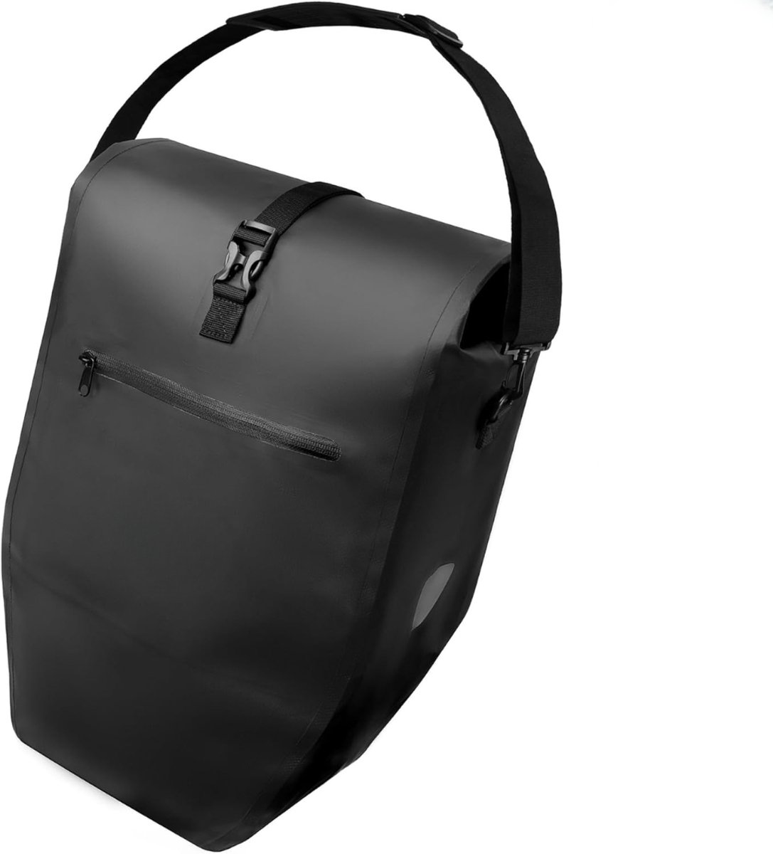 Ploutos® Enkele Fietstas - Waterproof fFetstas Enkele - Luxe Bicycle Bag 28L - Zwart - 32cm x 16cm x 62cm